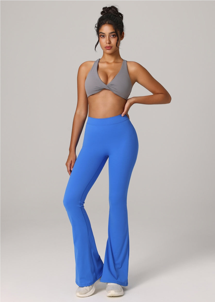 Flared Yoga Leggings – High-Waist, Sculpting Fit for Pilates