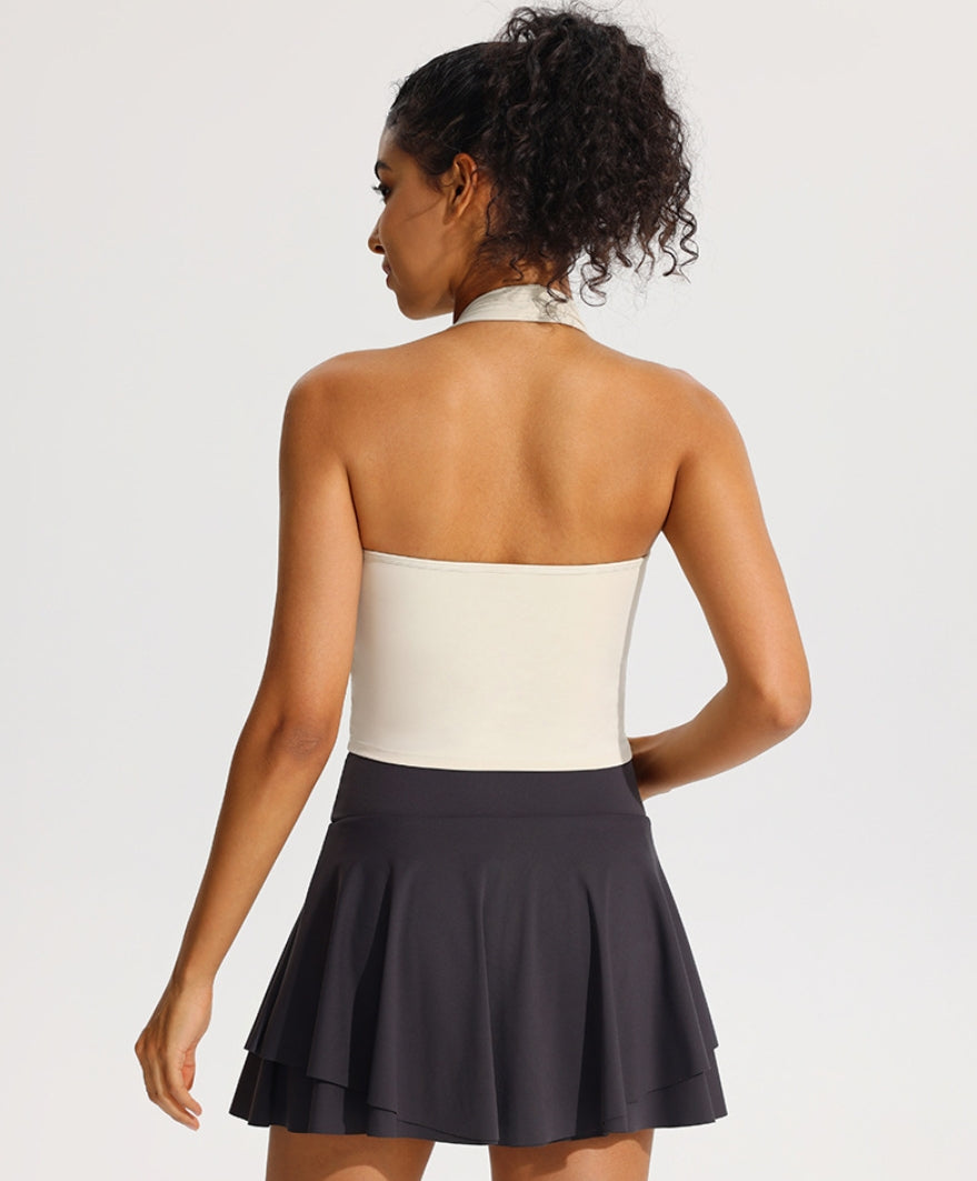 Shockproof Wireless Sports Bra – Backless Yoga Top