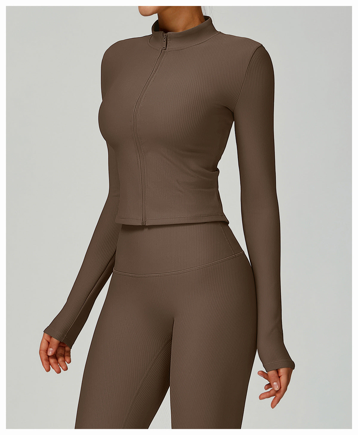 Sculpting Zip-Up Active Jacket – Windproof & Slim Fit