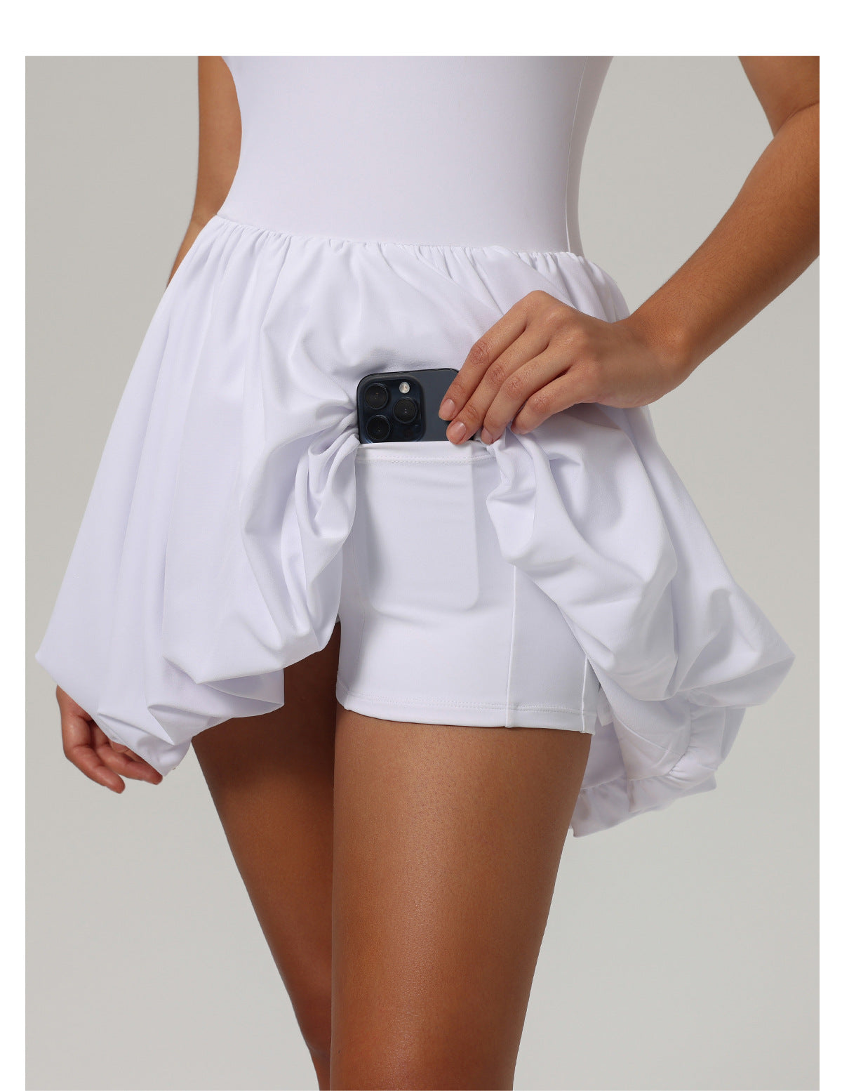 BareFeel Tennis Dress – Buttery Soft Active Dress with Built-in Shorts