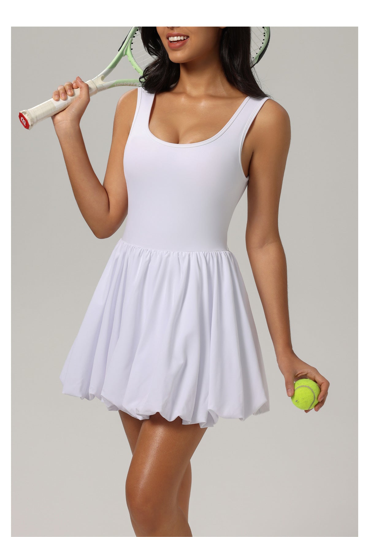 BareFeel Tennis Dress – Buttery Soft Active Dress with Built-in Shorts