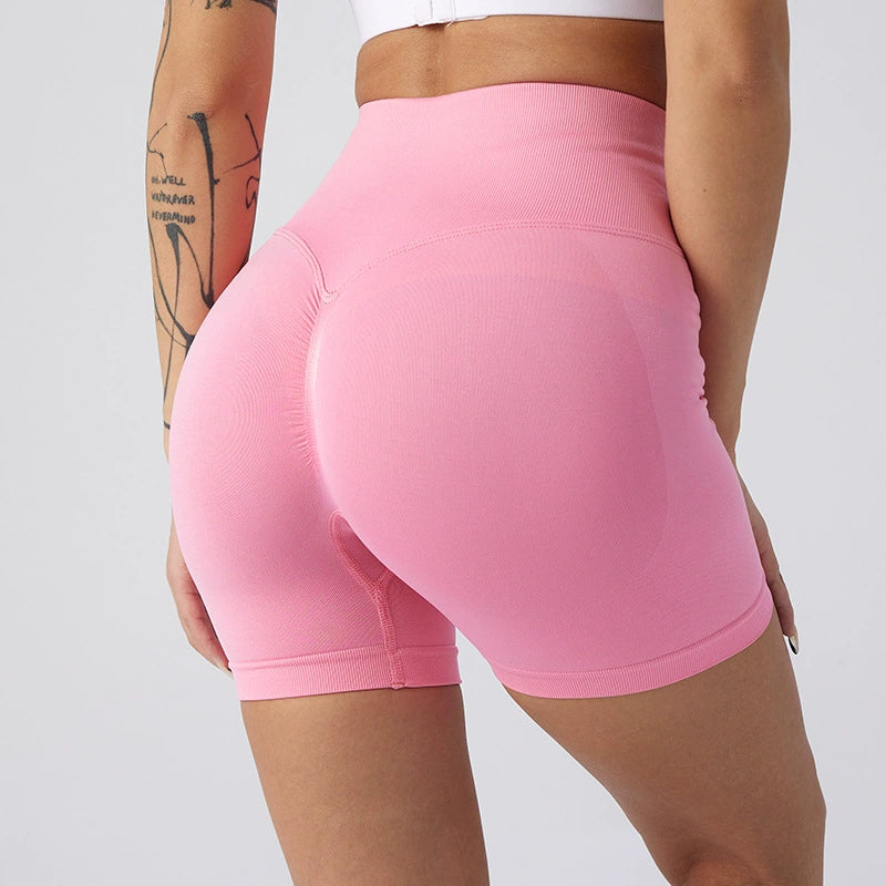 High-Waisted 3-Inch Yoga Shorts – Peach-Lift, Tummy Control