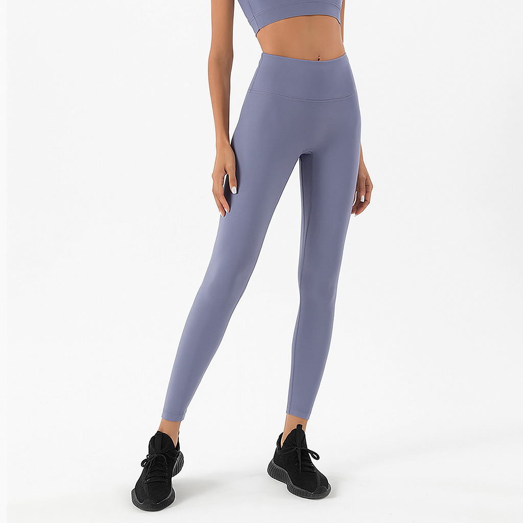 Naked Feel High-Waist Yoga Leggings – Seamless Peach-Lift Tights