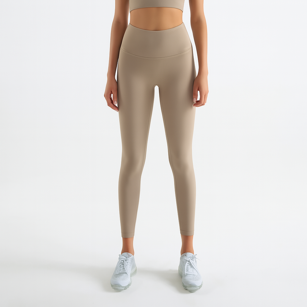 Naked Feel High-Waist Yoga Leggings – Seamless Peach-Lift Tights