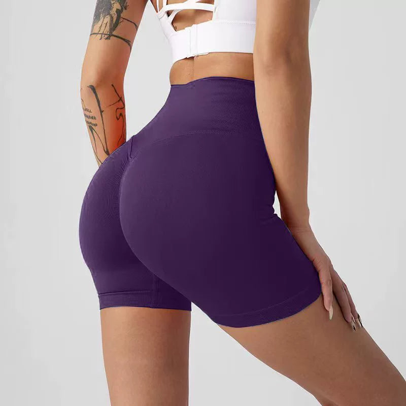 High-Waisted 3-Inch Yoga Shorts – Peach-Lift, Tummy Control