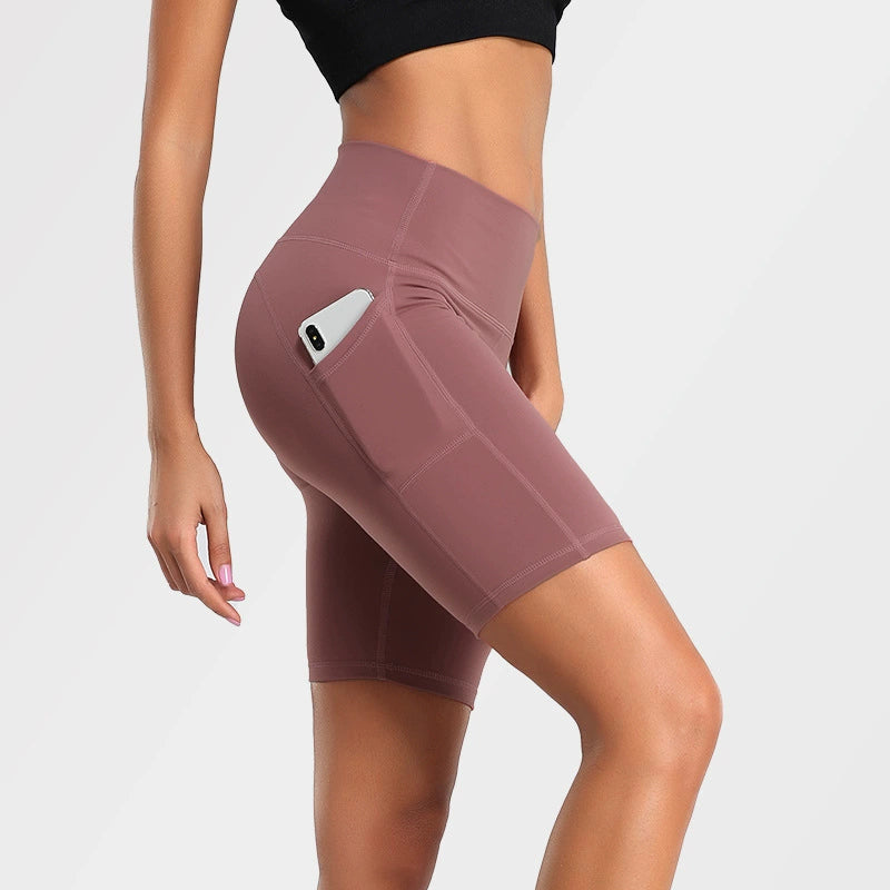 5-Inch High-Waist Biker Shorts – Pockets, Sculpting Fit for Yoga