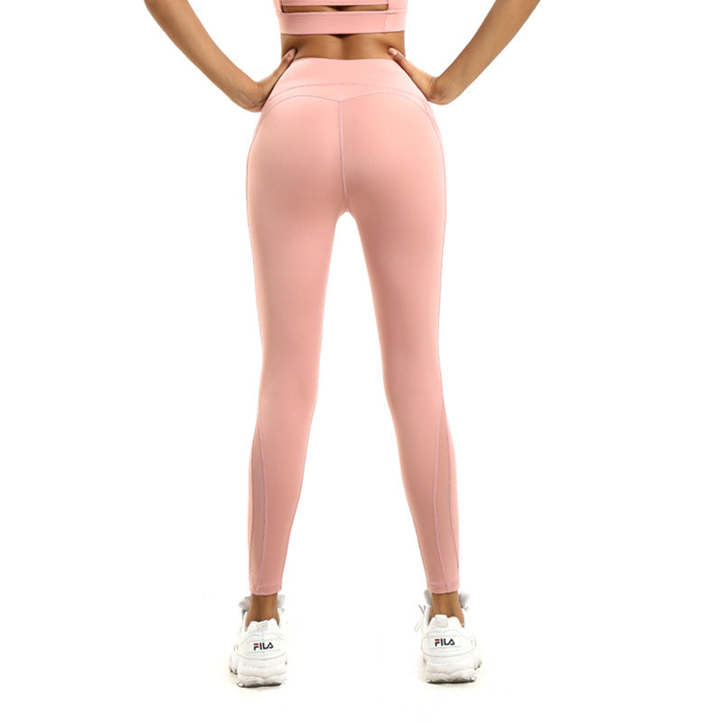 High-Waist Mesh Yoga Leggings – Butt-Lift Workout Pants with Pockets