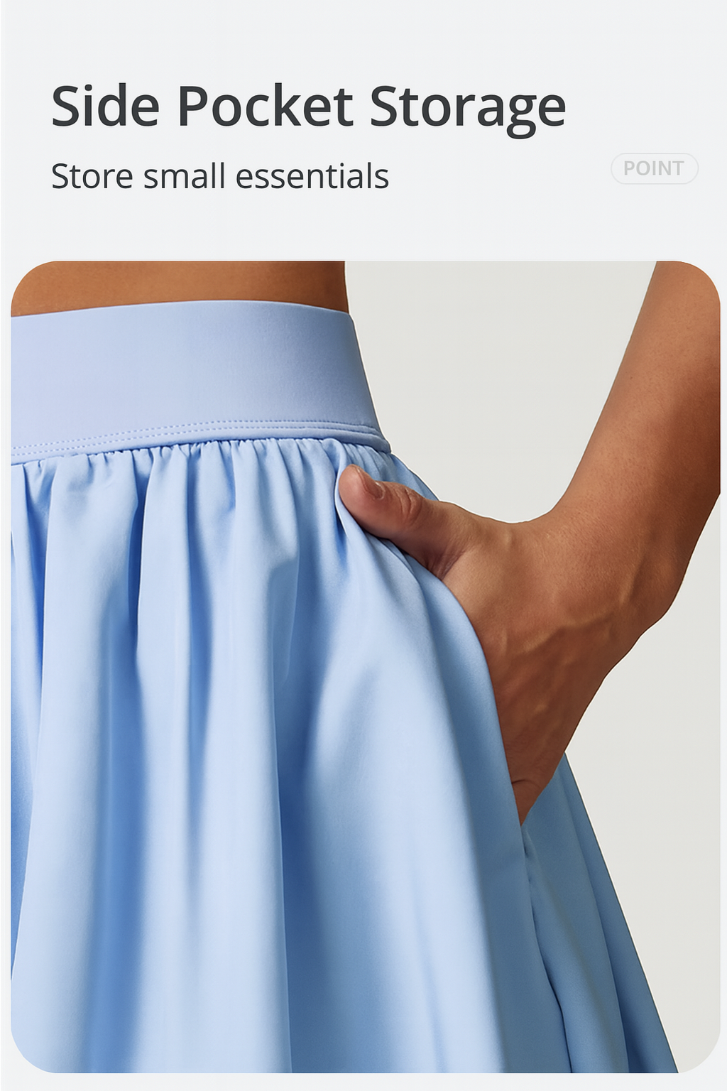 Quick-Dry Tennis Skirt – Built-in Shorts & Pockets for Running & Yoga