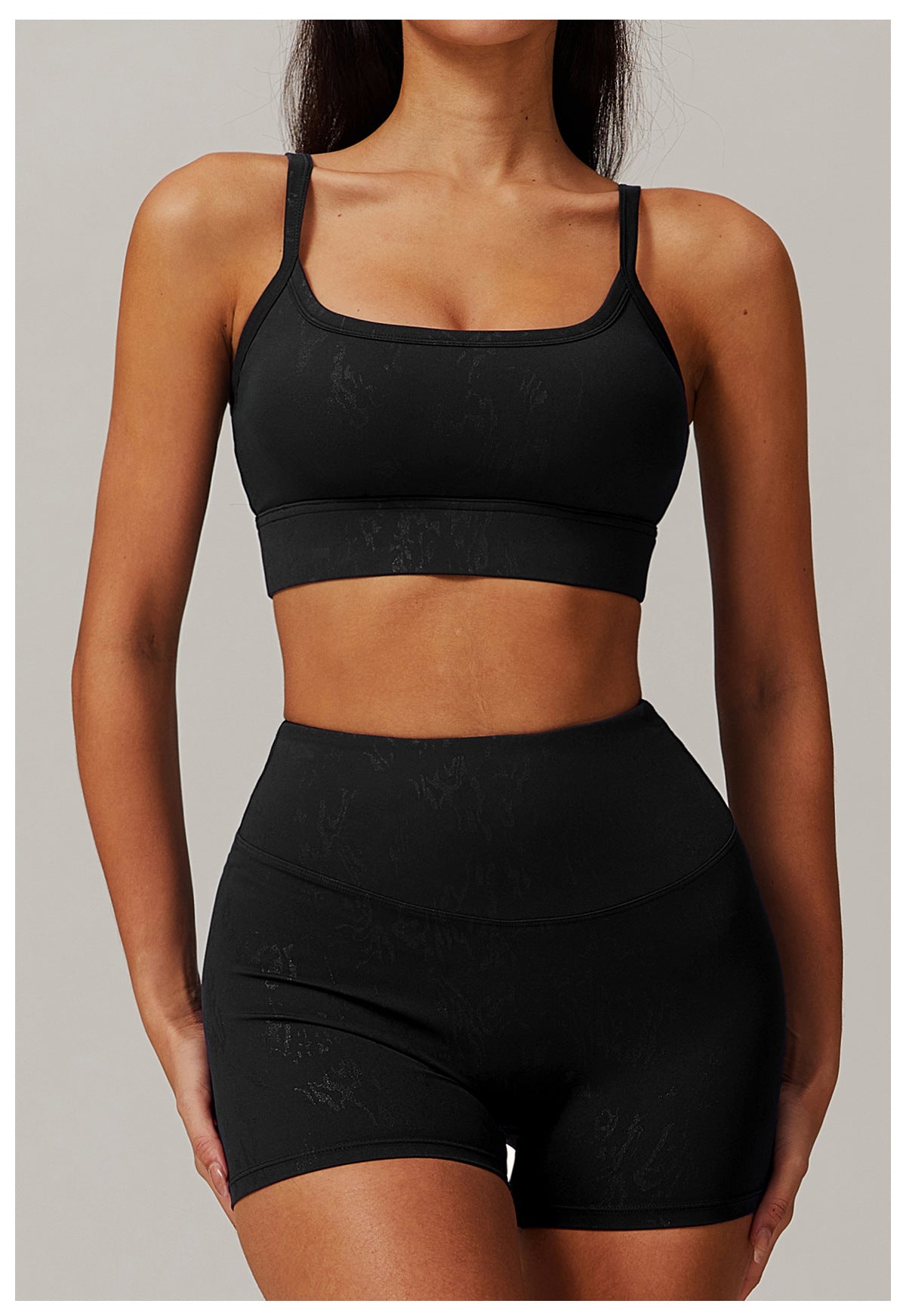 Sculpt & Shine Yoga Set – Shaping Bra + High-Waist Leggings
